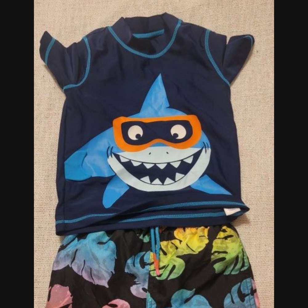 Carter's Blue and Teal Swim Set